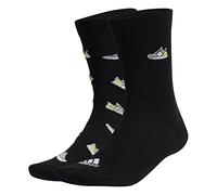 adidas Unisex Run X Ultraboost Shoe Love Graphic Socks 2 Pairs Socken