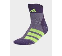 adidas Unisex RUNxADIZERO Sock 1PP, aurora plum/white/solar yellow, 10.5-12.5