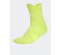 adidas Unisex RUNxCUSHIONED Sock 1PP, solar yellow/white, 10.5-12.5