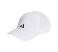 adidas Unisex Running Essentials AEROREADY Six-Panel Baseball Cap, White / Matte Silver, One Size