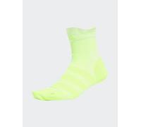 adidas Run X Adizero Running Socks Yellow Cushioned Arch Support Ankle Length