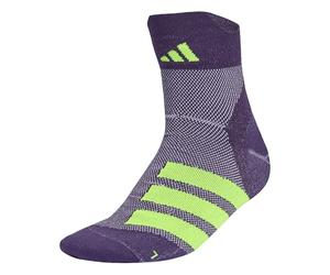 adidas Unisex RUNxADIZERO Sock 1PP, aurora plum/white/solar yellow, 6.5-8