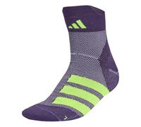 adidas Unisex RUNxADIZERO Sock 1PP, aurora plum/white/solar yellow, 8.5-10