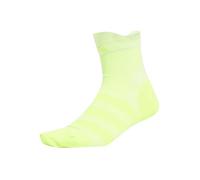 adidas Unisex RUNxADIZERO Sock 1PP, white/lucid lemon/lucid lemon, 11-12.5