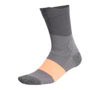 adidas Unisex RUNxBOOST Sock 1PP, grey four/grey six/Lucid Orange, 10.5-12.5