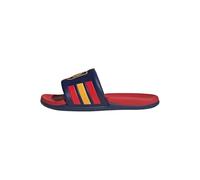 adidas Unisex Sandal Adilette Comfort 2.0 Spain, Dark Blue Vivid Red Crew Yellow, 4 UK