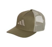 adidas Unisex Snapback Trucker Cap, Olive strata/Silver Pebble, S-M
