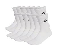 Adidas Unisex Socks, 12 Pack - Cushioned Crew Socks, Logo, Padded, One...
