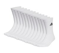 Adidas Unisex Socks, 12-Pack - Sportswear Crew, Logo, Padded, Solid Color...