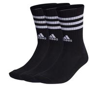 Adidas Unisex Socks, 3 Pack - 3-Stripes Cushioned Crew, Logo, Stripes, G...