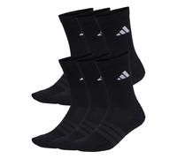 Adidas Unisex Socks, 6-Pack - Cushioned Crew Socks, Logo, Padded