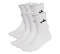 Adidas Unisex Socks, 6-Pack - Cushioned Crew Socks, Logo, Padded