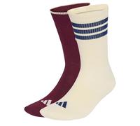 adidas Unisex Stadium Graphic Sock 2 Pair Pack Socks, maroon/ivory/dark blue, M