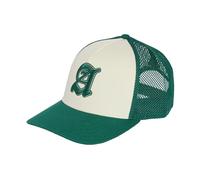 adidas Unisex Stadium Graphic Trucker Cap, Ivory/Collegiate Green, L-XL