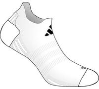 adidas Unisex TENNIS LOW CUT SOCKS CUSHIONED 1 PAIR PACK, white/black, 4.5-6