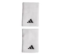 adidas Unisex Tennis Wristband Large, White/White/Black, M