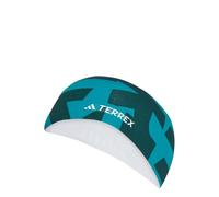 adidas Unisex TERREX CLIMACOOL GRAPHIC HEADBAND, Aurora Ivy/Pure Teal, L