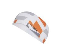 adidas Unisex TERREX CLIMACOOL GRAPHIC HEADBAND, White/Semi Impact Orange/Black, S