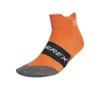 adidas Unisex Terrex HEAT.RDY Trail Running Speed Ankle Socks, semi impact orange/white, 8.5-10