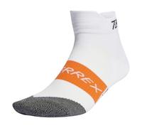 adidas Unisex Terrex HEAT.RDY Trail Running Speed Ankle Socks, White, 10.5-12.5