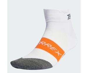 adidas Unisex Terrex HEAT.RDY Trail Running Speed Ankle Socks, White, 2.5-4