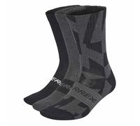 adidas Unisex Terrex Multi 3 Pack Sock Socks, black/grey six/black, XL