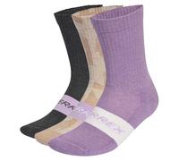 adidas Unisex TERREX MULTI 3 PACK SOCK, wonder taupe/grey six/powder plum, 8.5-10