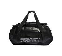 adidas Unisex Terrex RAIN.RDY Expedition Duffel Bag L - 100L, Black/White, One Size