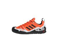 adidas Unisex Terrex Swift Solo 2.0 Hiking Shoes, Orange/Core Black/Crystal White, 8.5 UK