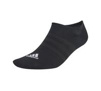adidas Thin and Light No Show 3 Pack Socks Mens 11-12.5 Black/White