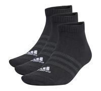 adidas Unisex Thin and Light Sportswear 3 Pairs Low-Cut Socks, Black/White, XXL