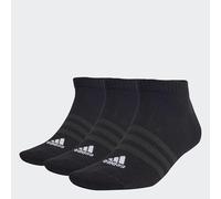 adidas Unisex Thin and Light Sportswear Low-Cut Socks 3 Pairs, Black/White, 8.5-10