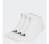 adidas Unisex Thin and Light Sportswear Low-Cut Socks 3 Pairs, White/Black, 11-12.5 UK