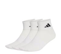 adidas Unisex THIN&LIGHT SPORTSWEAR ANKLE SOCKS 3 PAIR PACK, white/white/black, 2.5-4