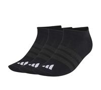 adidas Unisex THIN&LIGHT SPORTSWEAR NO SHOW SOCKS 3 PAIR PACK, black/black/white, 4.5-6