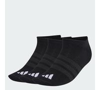 adidas Unisex Thin&Light Sportswear No Show Socks 3 Pair Pack, black/black/white, 2.5-4