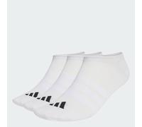 adidas Unisex THIN&LIGHT SPORTSWEAR NO SHOW SOCKS 3 PAIR PACK, white/white/black, 10.5-12.5