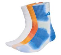 adidas Unisex TIE DYE SOCK 3 PAIR PACK, MULTICOLOR/white/ray blue, 4.5-6
