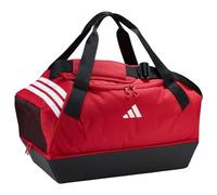 adidas Unisex Tiro Duffle Bag Small with Bottom Compartment Duffel Bag, Team Power red 2/White, One Size