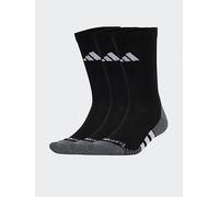 adidas Unisex Training Cushioned Crew Socks 3 Pack, Black/White, Size S, Men Black/White