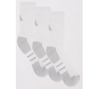 adidas Unisex Training Essential Crew Socks 3 Pack, White/Grey Two, Size M, Men White/Grey Two
