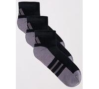 adidas Unisex Training Essential Quarter Socks 3 Pack, Black/Gresix, Size Xl, Men Black/Gresix