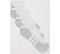 adidas Unisex Training Essential Quarter Socks 3 Pack, White/Gretwo, Size S, Men White/Gretwo