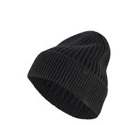 adidas Unisex Washed Beanie Hat, Black/Carbon, M-L