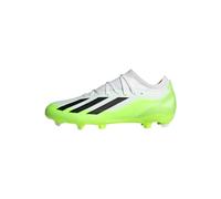 adidas Unisex X Crazyfast.3 Firm Ground Boots, Cloud White/Core Black/Lucid Lemon, 12 UK