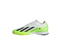 adidas Unisex X Crazyfast.3 Turf Boots, Cloud White/Core Black/Lucid Lemon, 11 UK