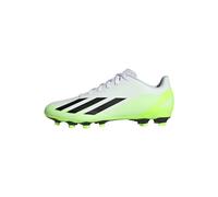 adidas Unisex X Crazyfast.4 Flexible Ground Boots Football, Cloud White/Core Black/Lucid Lemon, 11 UK