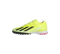 adidas Unisex X Crazyfast League Turf Boots, Solar Yellow/Core Black/Cloud White, 10 UK
