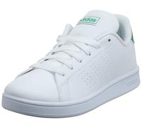 adidas Unisex's Advantage K Tennis Shoe 11.5 UK Child Wht Gre Gry