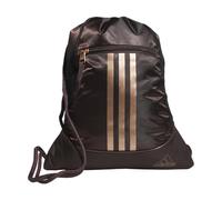 adidas Unisex Alliance Sackpack, Drawstring Backpack, Lightweight Small Gym Bag for Women, Soccer Backpack, Shadow Brown/Rose Gold, One Size, Alliance Sackpack, Drawstring Backpack, Lightweight Small